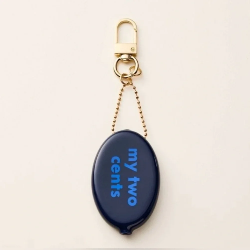 Kate Spade Blue Coin Holder Keychain TARGET COLLAB NEW